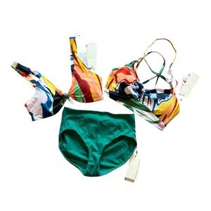 CALIA by Carrie Underwood Multicolor Bikini Set